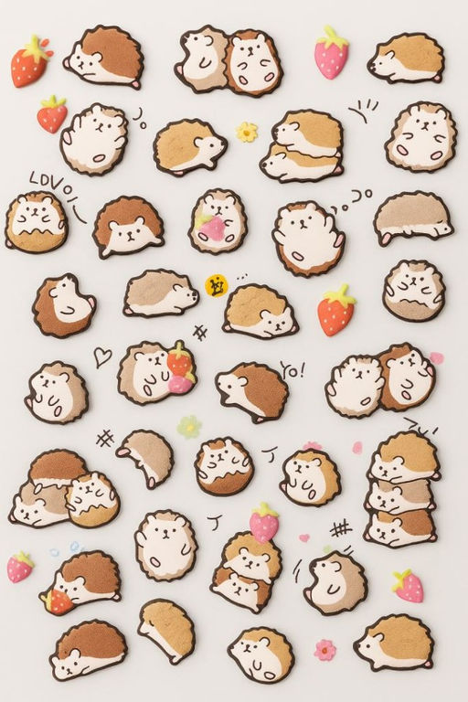 Наклейки объемные "Hamsters"