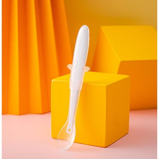 Ложка силиконовая детская Жирафик, цвет белый - Крошка я фото 2