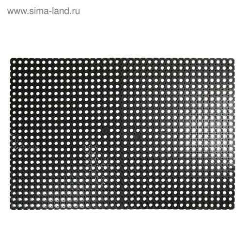 Коврик ячеистый грязесборный, 100×150×1,6 см, чёрный