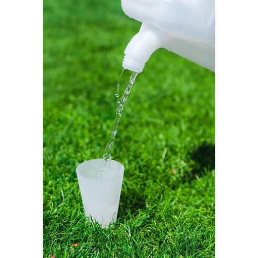 Канистра пищевая «Бочонок», 10 л, пластиковая, со сливом, белая