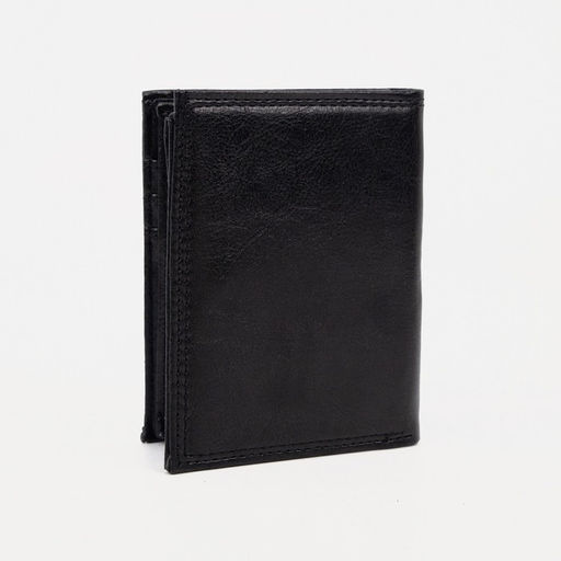 Портмоне мужское без застёжки, 2 в 1, для автодокументов, для купюр, для карт, для монет, цвет чёрный - Simaland фото 2