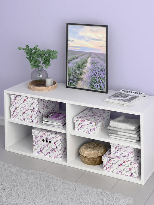VAL HL-BC-4H Коробка для хранения, 28*28*14 см, набор 4 шт., HERBARIUM LAVENDER, шт - Valiant фото 6