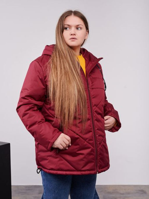 Куртка демисезонная Нэт бордо - Yollochka фото 8