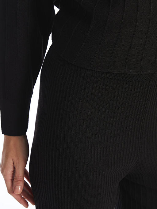 Beli Lastikli Kad?n Triko Pantolon