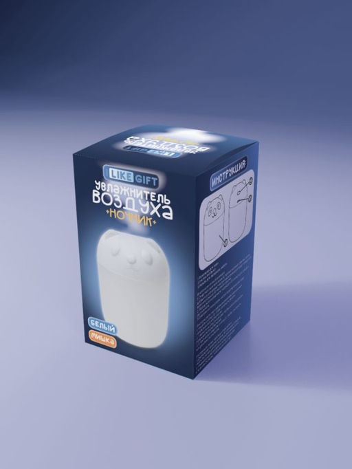 Настольный увлажнитель воздуха "Bear", white, (портативный, USB)