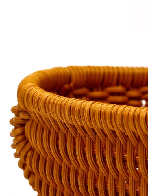 Корзина плетёная для хранения «Олень», 30×23×30 см, пластиковая, коричневая