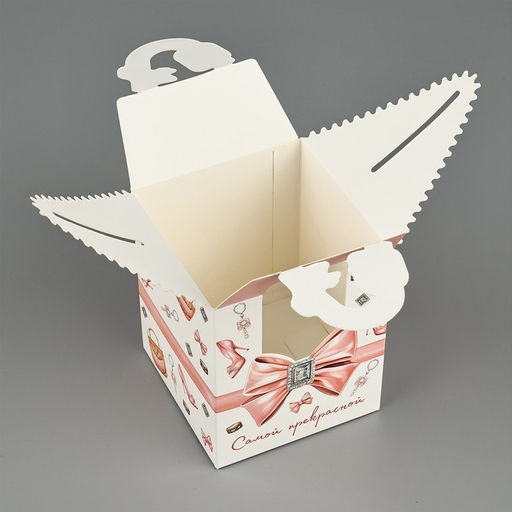 Цена за 2 шт. Коробка сборная «Женские радости» 9×11×9 см