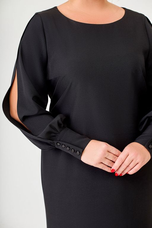 Блуза Swallow 803.2 черный+серебряный узор фото 529