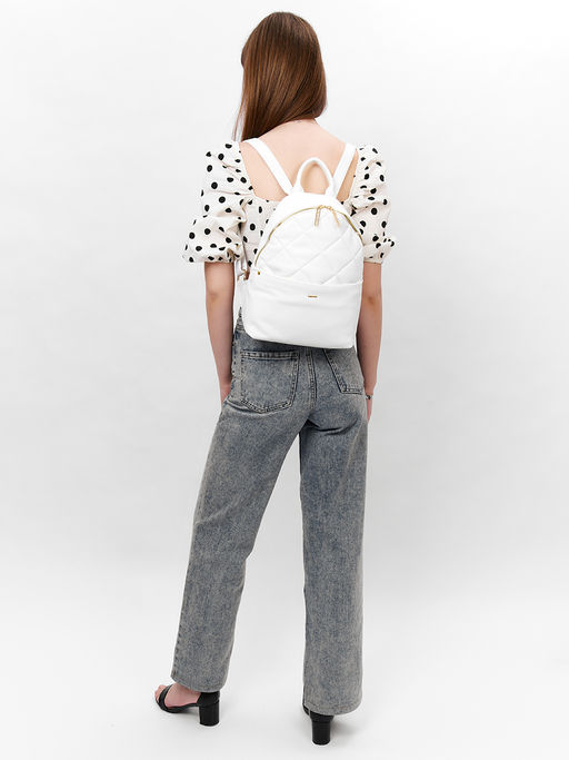 LACCOMA рюкзак Виолла-Л815-белый эко кожа хлопок