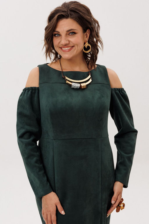 Платье ANELLI 1757 мягенький мох  фото 5