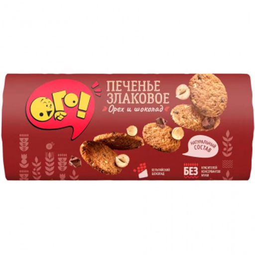 Ого.Печенье злак с орехом и шоколадом 150г