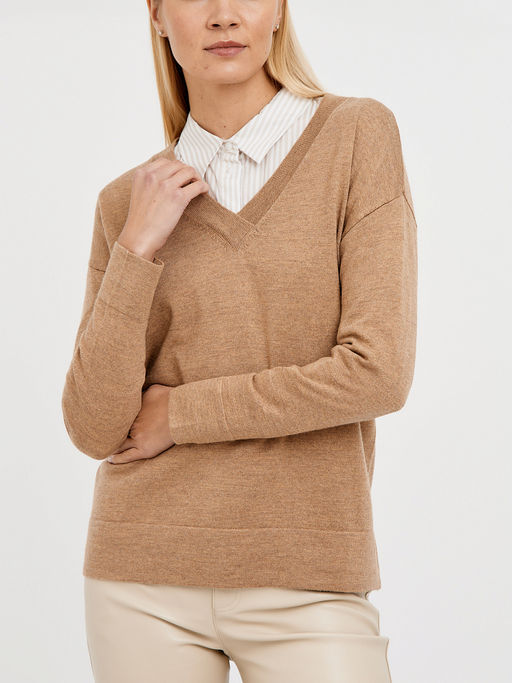 пуловер женский базовый из шерсти - Glenfield фото 4