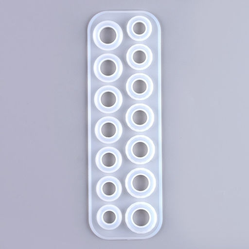 Молд силиконовый  «Кольца», 14 форм колец