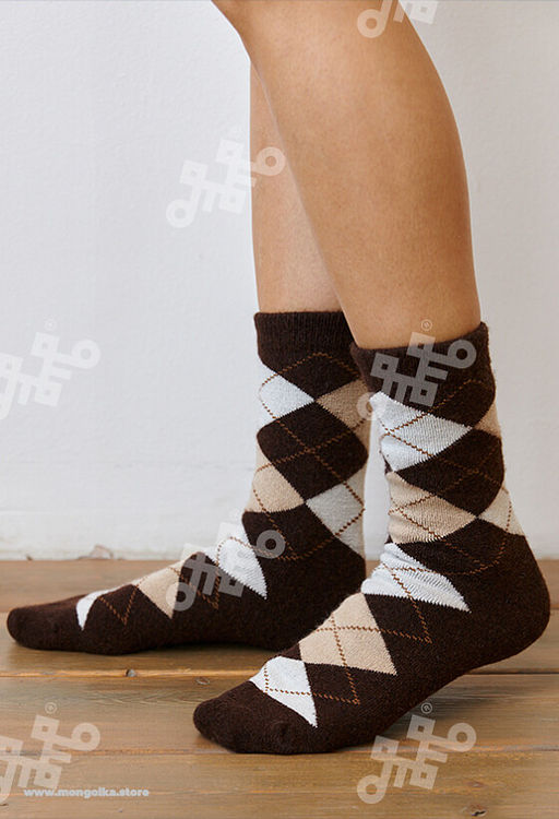 Носки из монгольской шерсти (арт. 01181) - Mongolka фото 9