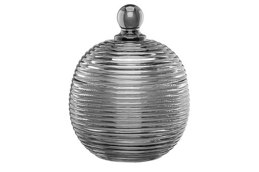 Горшочек д/меда 300 мл 10,7*10,7*13,5 см Каскад серый, стекло - Elan gallery фото 6