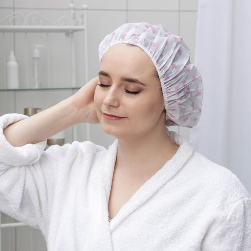 Цена за 3 шт. Шапочка для душа Доляна «Весна», МИКС