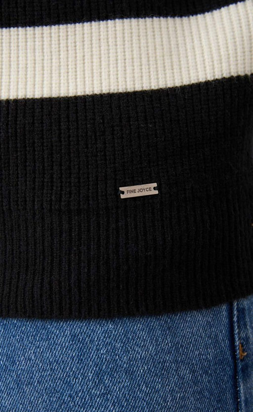 Джемпер F421-1545 black-white - Fine joyce фото 6