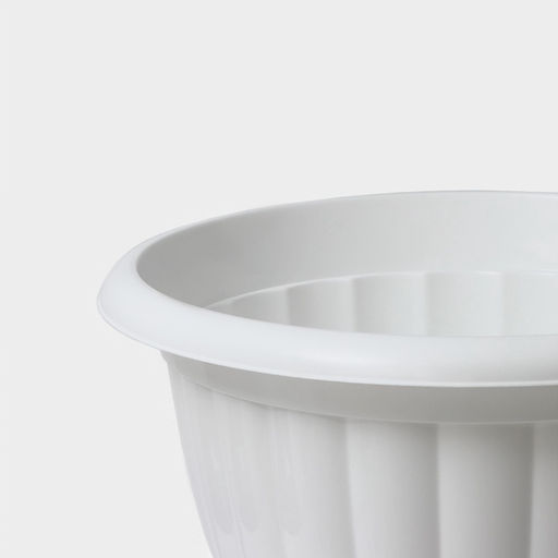 Вазон для цветов «Жасмин», 18 л, d=42 см, h=30 см, белый