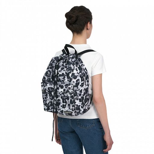 Цена за 1 шт. Рюкзак на шнурке ErichKrause® EasyLine® 16L Grey Leopard  фото 4