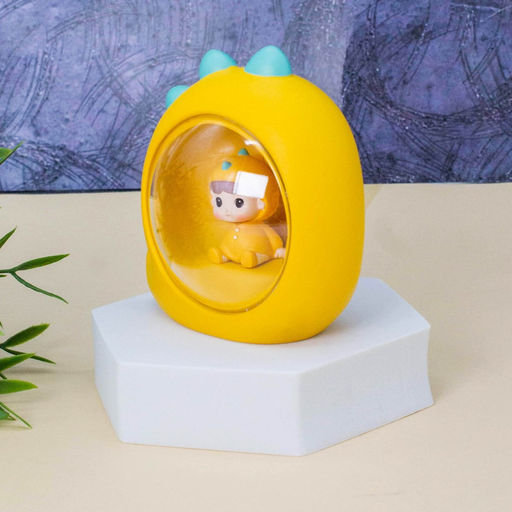 Ночник Baby dino, yellow (10 см), пластик