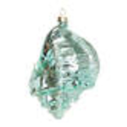 Ракушка Лотария бирюзовая (стекло) 8х7х12 см - Holiday classics фото 3