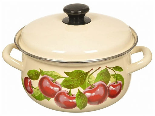 ЭМ_Кастрюля 3,0 л сферич (декор) арт 61904-122/6 КМК