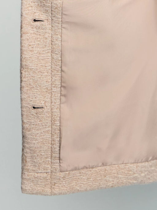 Куртка-рубашка из ткани с ворсом на поясе / Zarina  фото 10