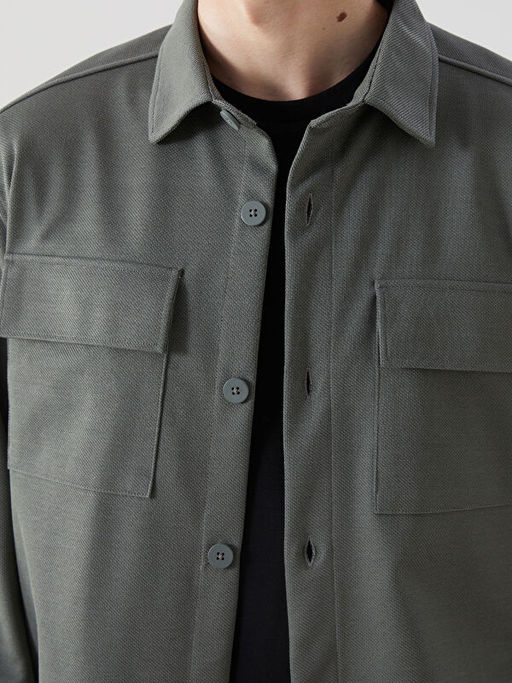 Regular Fit Uzun Kollu Erkek G?mlek Ceket