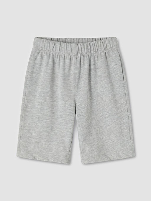 Bask?l? Erkek ?ocuk ?ortlu Pijama Tak?m?