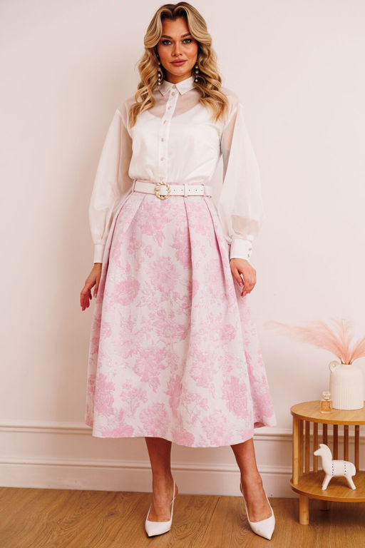 Костюм Мода Юрс 2880-Р розовый цветы