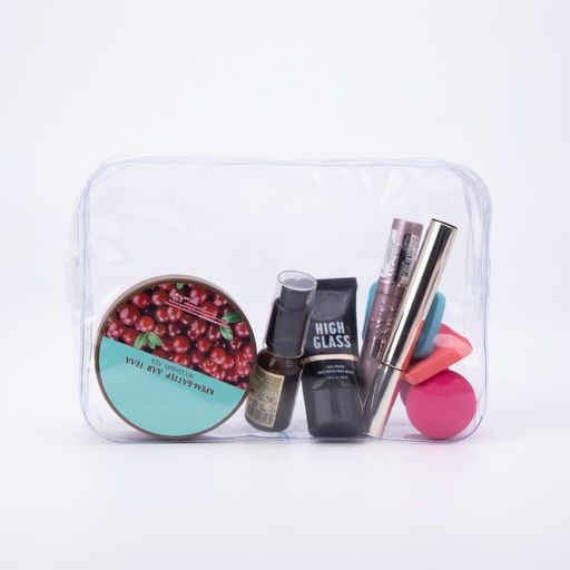 Цена за 2 шт. Косметичка на молнии, прозрачная - Simaland фото 3