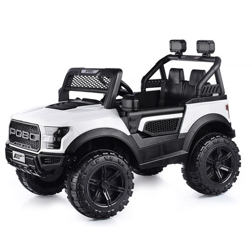 Электромобиль "Круиз" на аккумуляторе, с р/у управлением, в коробке (белый)