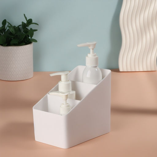 Органайзер для хранения «WHITE», 3 секции, 14.5×9×13 см, белый