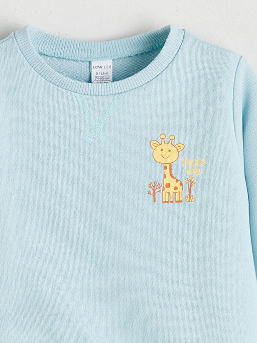 Bisiklet Yaka Erkek ?ocuk Sweatshirt