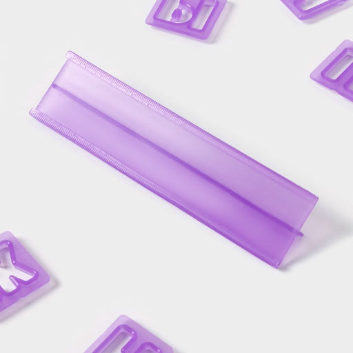 Печати для теста и мастики Доляна Алфавит русский, цифры, набор 43 шт. (3 см), держатель, фиолетовые фото 7