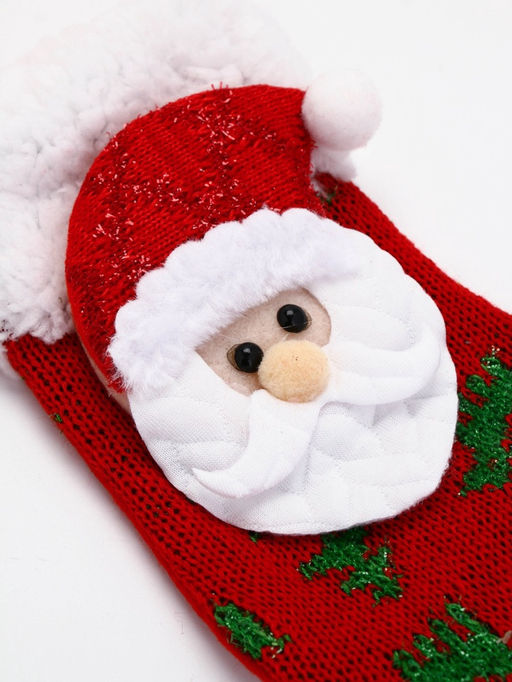 Подарочный набор в новогоднем носке Дед Мороз, крем для рук, бомбочка для ванны и пилка для ногтей, URAL LAB