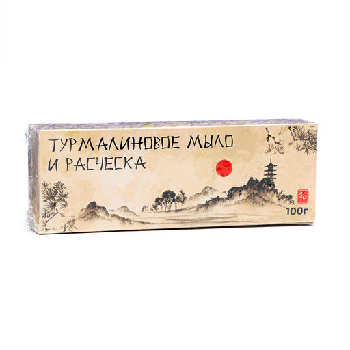 Лечебный набор из турмалина, мыло и расчёска, 100 г - Simaland фото 6