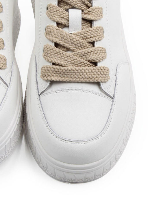 03-A338-5 WHITE Полуботинки спортивные женские (натуральная кожа)