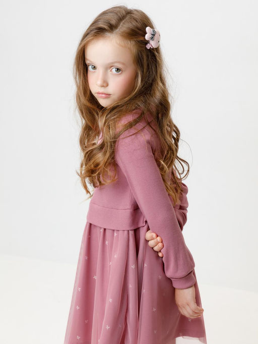 К 5833/пепельная роза платье для дев