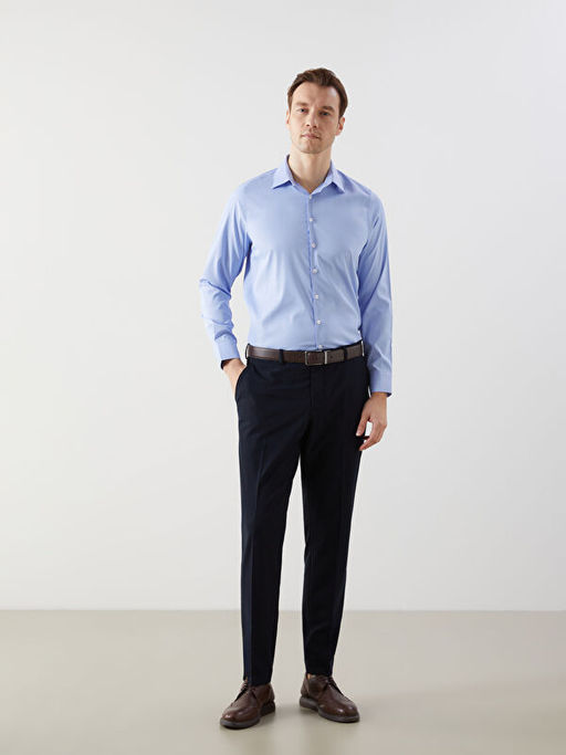 Slim Fit Uzun Kollu Erkek G?mlek