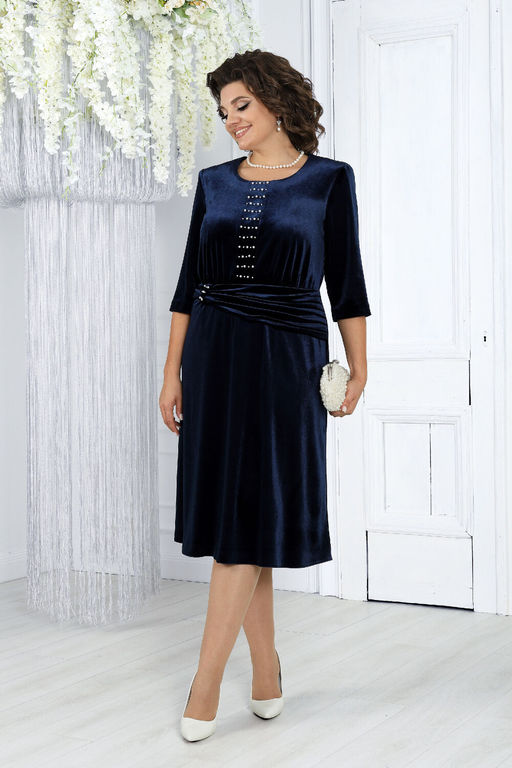 Платье Ninele 7431-Р темно-синий - Mira fashion фото 652