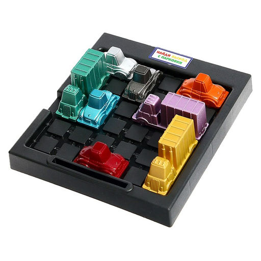 Настольная игра-головоломка на логику Час пик: 16 машин, 182 задания - Лас играс kids фото 2