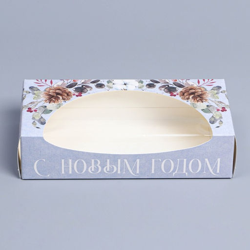 Цена за 5 шт. Коробка складная «Новогодняя ботаника», 20 x 10 x 5 см