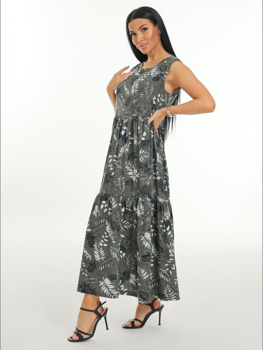 Нежность сарафан женский (хаки) - Lovetex фото 86