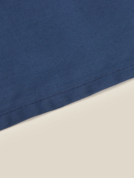 Простыня 1.5 спальная SL Home Percale 300ТС, 160235 см, синяя, хлопок 100% - Sima-land home фото 10