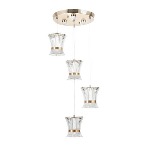 Светильник BayerLux «Медея» 4LED+3LED 41 Вт ПДУ золото 40×40×100 см