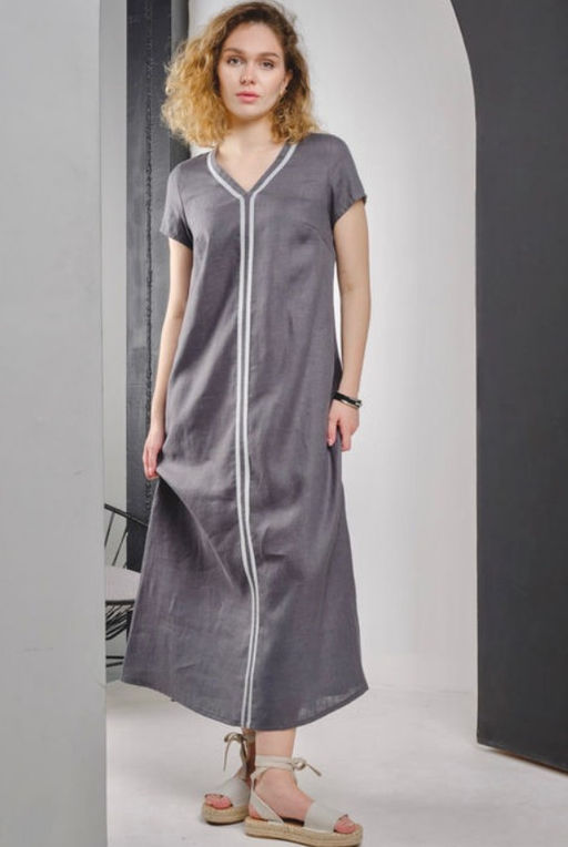 Платье в стиле casual 100% лен - Новый лен фото 13