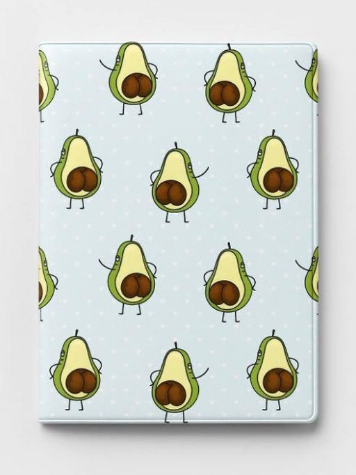 ОБЛОЖКА ДЛЯ ПАСПОРТА Avocado and popka, плотность 600 мкм