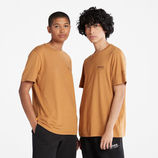 Футболка Timberland T-Shirt Refibra Logo Graphic Regular желтая  фото 5