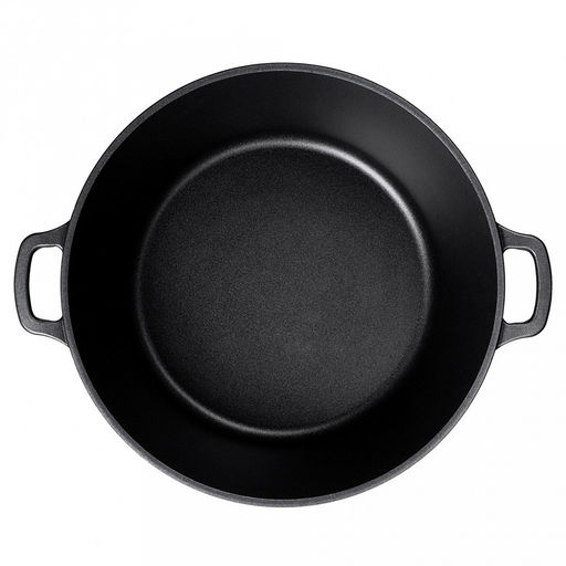 Кастрюля с антипригарным покрытием 7л, д28см "Классик", h15см, s0,4см, литые ручки, стеклянная крышка с пароотводом, подарочная упаковка (Россия)